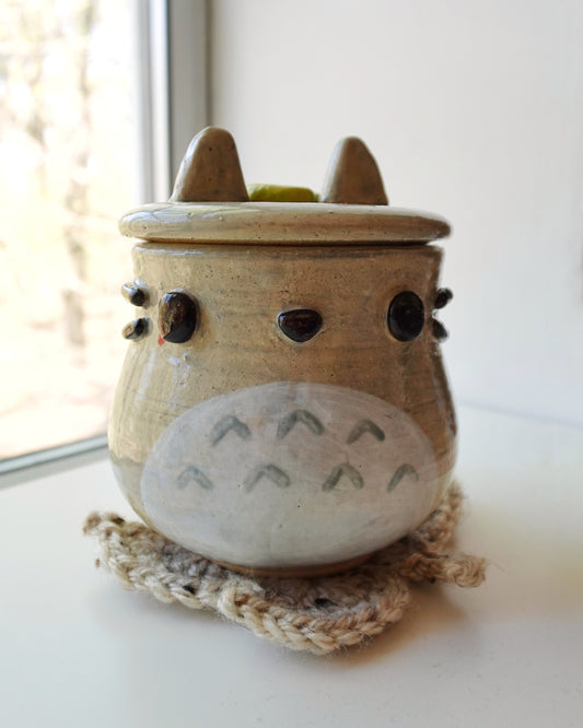Handmade Ceramic Totoro Jar