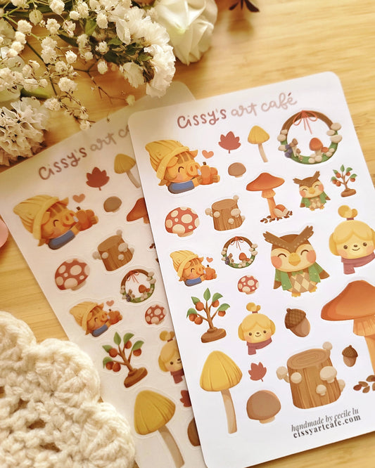 Autumn Crossing Sticker Sheet