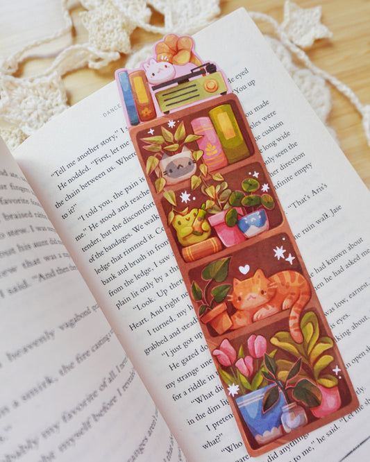 Botanical Bookshelf Handmade Laminated Bookmark