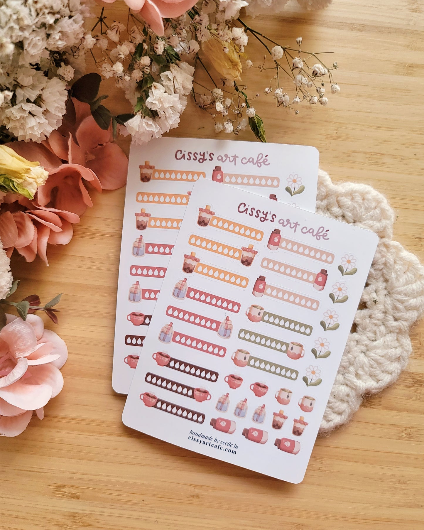 Stay Hydrated Functional Planner Mini Sticker Sheet